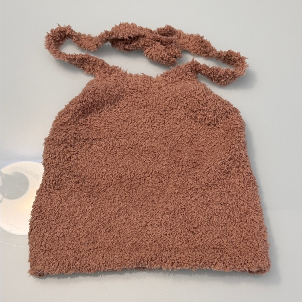 NWT SKIMS Fuzzy Halter Top